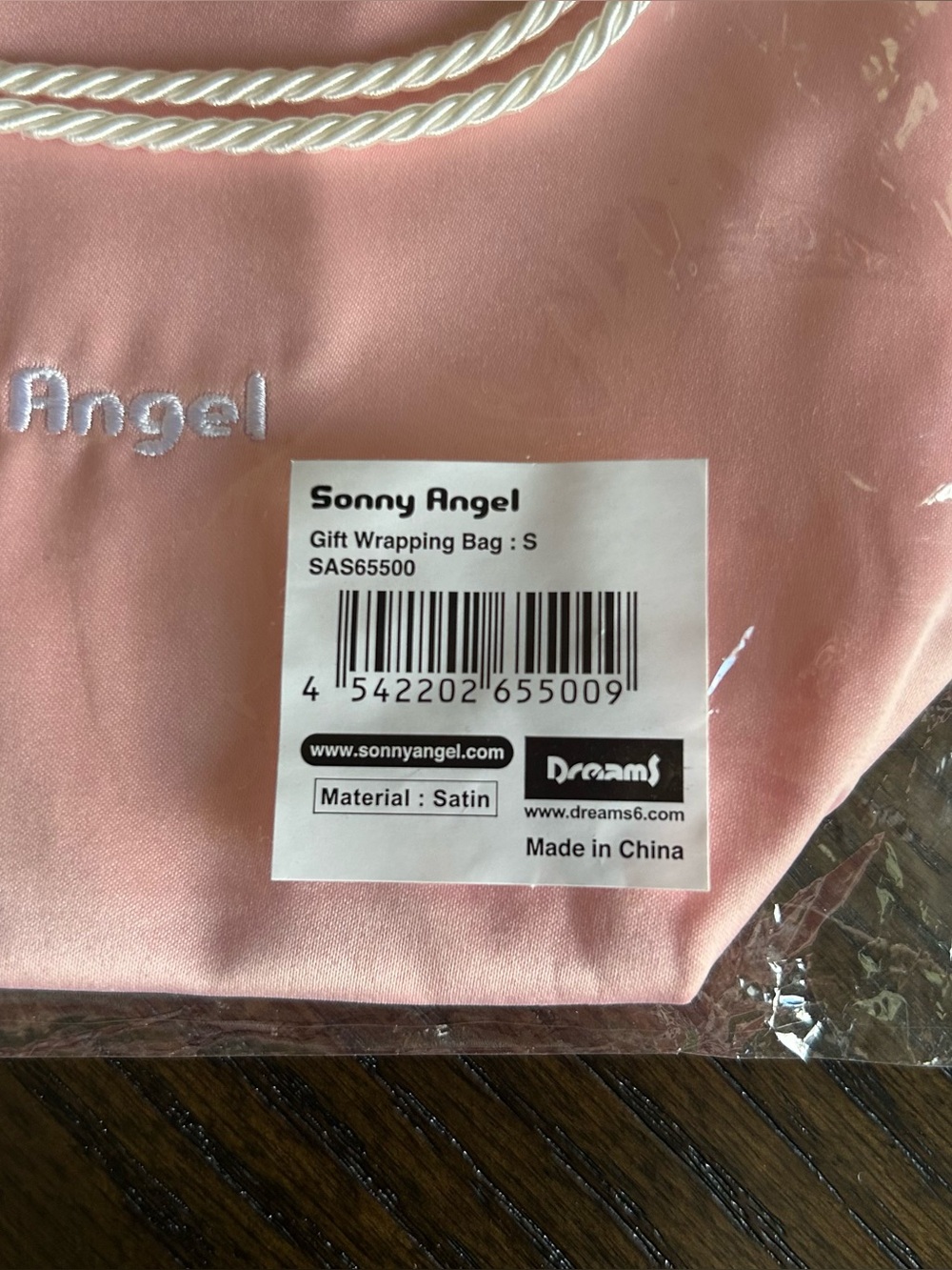 New Sonny Angel Pink Rabbit Gift Wrapping Bag - Small Size - Picture 2 of 6